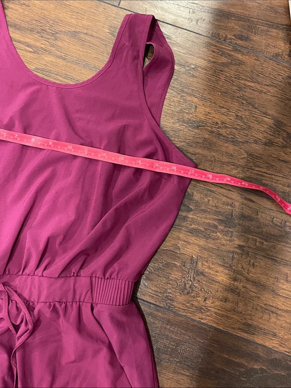 all in motion Magenta Sleeveless Drawstring Waist athletic Mini Dress - Picture 4 of 5